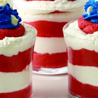 Image for Patriotic Red, White and Blue Mousse Parfait Recipe