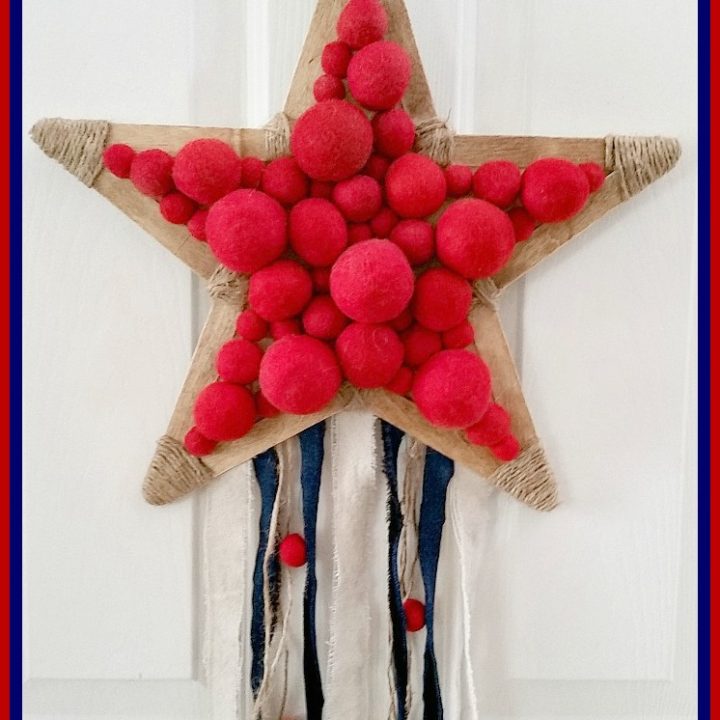 Image for Patriotic Star Wreath - A Thrift Store Upcycle Craft