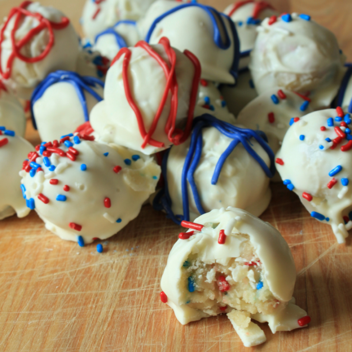 Image for Firecracker Truffles {A Patriotic Dessert}