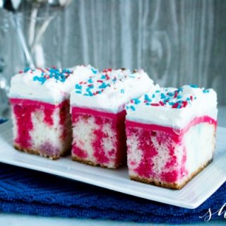 Image for Fourth of July Dessert: Red, White and Blue Poke Cake