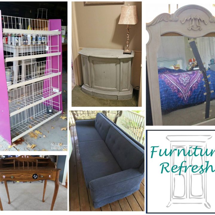 Image for Painted Distressed Secretary Table: Furniture Refresh