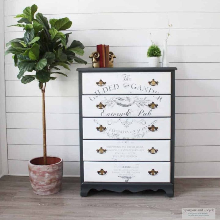 Image for French Farmhouse Dresser Makeover with an Image Transfer