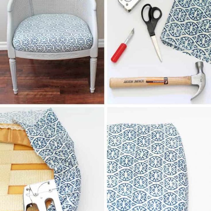 Image for How To Reupholster A Chair Cushion - A Nod to Navy
