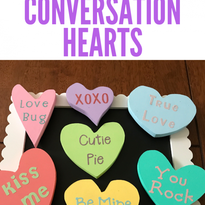 Image for Cute Wooden Conversation Hearts