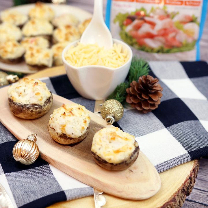 Image for Hot and Bubbly Stuffed Mushrooms with Gouda and Crab