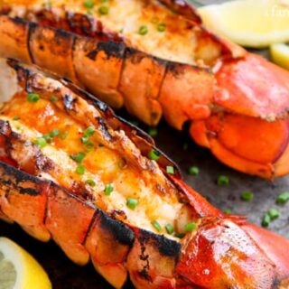 Image for Tender Grilled Lobster Tails with Spicy Sriracha Butter - Easy Recipe!