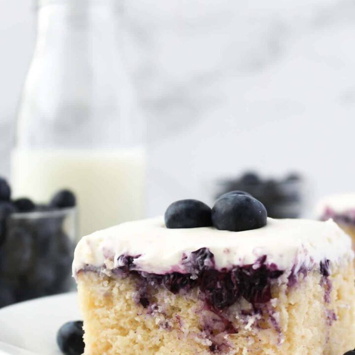 Image for Blueberry Cheesecake Poke Cake- Easy Homemade Cake Recipe