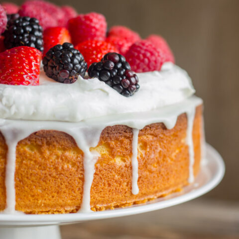 Image for Easy Triple Berry Almond Poke Cake