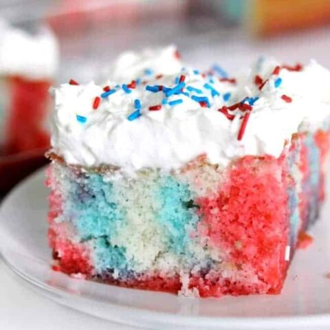Image for Red White and Blue Poke Cake