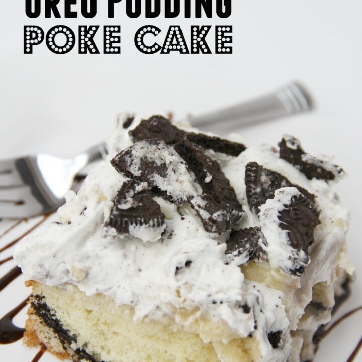 Image for White Chocolate Oreo Pudding Poke Cake